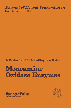 ISBN 9783211819852: Monoamine Oxidase Enzymes – Review and Overview