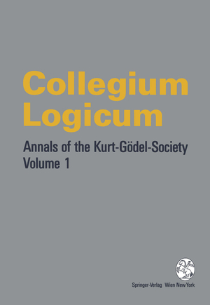 ISBN 9783211826461: Collegium Logicum