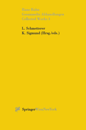 ISBN 9783211827819: Gesammelte Abhandlungen III - Collected Works III