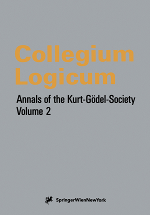 ISBN 9783211827963: Collegium Logicum