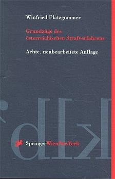 ISBN 9783211830505: Grundzüge des österreichischen Strafverfahrens