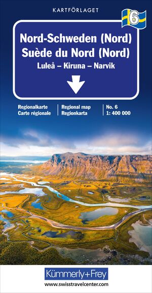 ISBN 9783259018132: Kümmerly+Frey Regional-Strassenkarte 6 Nord-Schweden (Nord) 1:400.000 - Mit Lulea, Kiruna und Narvik. Inkl. Reiseinformationen