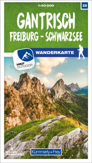 neues Buch – Kümmerly+Frey Wanderkarte 28 Gantrisch 1:40.000 - Mit Freiburg und Schwarzsee. Wetterfest, matt laminiert und mit free Download