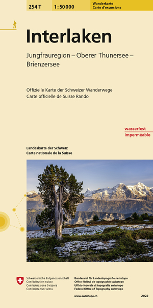 ISBN 9783302302546: 254T Interlaken Wanderkarte – Jungfrauregion - Oberer Thunersee - Brienzersee