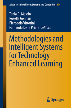 ISBN 9783319196312: Methodologies and Intelligent Systems for Technology Enhanced Learning