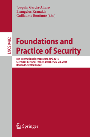 ISBN 9783319303024: Foundations and Practice of Security