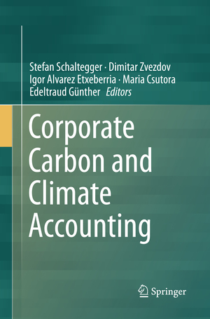 neues Buch – Stefan Schaltegger – Corporate Carbon and Climate Accounting