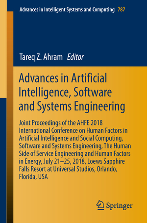 neues Buch – Tareq Z. Ahram – Advances in Artificial Intelligence, Software and Systems Engineering