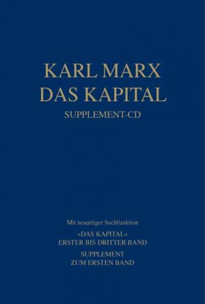 ISBN 9783320022518: Supplement-CD., Mit neuartiger Suchfunktion ; "Das Kapital" erster bis dritter Band, Supplement zum ersten Band