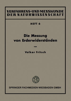 ISBN 9783322981004: Die Messung von Erderwiderständen