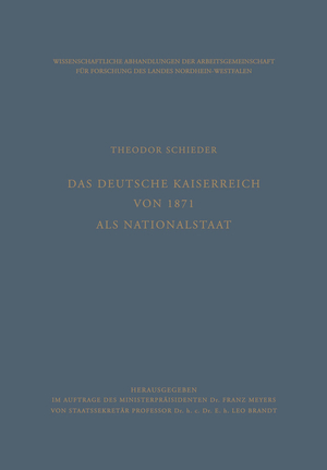 ISBN 9783322981530: Das Deutsche Kaiserreich von 1871 als Nationalstaat