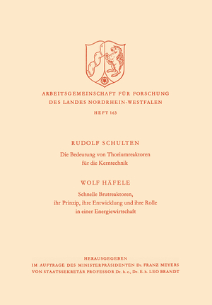 ISBN 9783322981820: Die Bedeutung von Thoriumreaktoren für die Kerntechnik