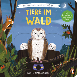 gebrauchtes Buch – Komm mit nach draußen! - Tiere im Wald: Pappbilderbuch mit vielen Schiebern und Auszugsseiten ab 2 Jahren (Die Komm-mit-nach-draußen!-Reihe, Band 4)