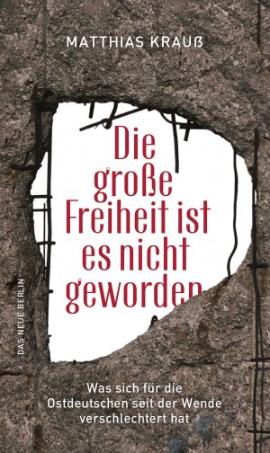 ISBN 9783360013460: Die große Freiheit ist es nicht geworden - Was sich für die Ostdeutschen seit der Wende verschlechtert hat - signiert , datiert u.pers.Widmung !