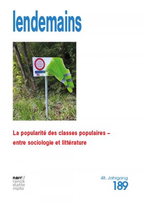 ISBN 9783381125814: Lendemains - Études comparées sur la France 48, 189 – La popularité des classes populaires – entre sociologie et littérature