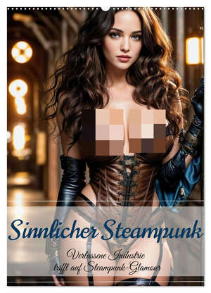 ISBN 9783383771125: Sinnlicher Steampunk (Wandkalender 2025 DIN A2 hoch), CALVENDO Monatskalender - Verlassene Industrie trifft auf Steampunk-Glamour