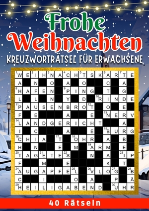 neues Buch – Isamrätsel Verlag – Frohe Weihnachten - Kreuzworträtsel - Großdruck Kreuzworträtsel