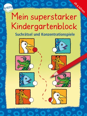 ISBN 9783401717449: Mein superstarker Kindergartenblock. Suchrätsel und Konzentrationsspiele – Übungsblock für Kindergartenkinder ab 4 Jahren