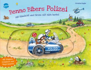 ISBN 9783401717555: Benno Bibers Polizei. Mit Blaulicht und Sirene eilt Hilfe herbei – Pappbilderbuch mit Klappen, Schiebern und Fingerspuren ab 2 Jahren