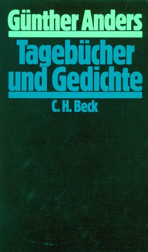 ISBN 9783406308758: Tagebücher und Gedichte