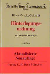 ISBN 9783406359644: Hinterlegungsordnung – Mit Nebenbestimmungen