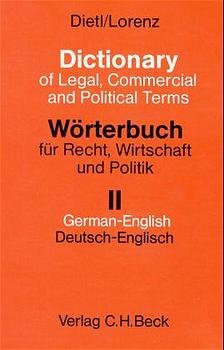 ISBN 9783406366543: Wörterbuch für Recht, Wirtschaft und Politik. Mit erläuternden und... – Deutsch-Englisch einschliesslich der Besonderheiten des amerikanischen Sprachgebrauchs