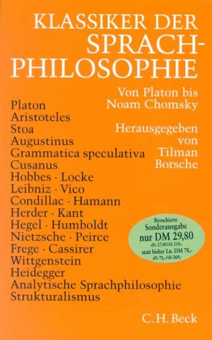 ISBN 9783406405204: Klassiker der Sprachphilosophie