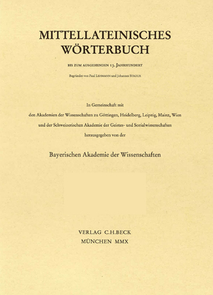 ISBN 9783406411960: Mittellateinisches Wörterbuch Bd. 2: C - (11.-23/24. Lieferung)