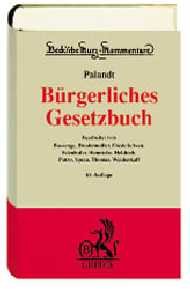 gebrauchtes Buch – Otto Palandt – Bürgerliches Gesetzbuch. mit Einführungsgesetz (Auszug), Unterlassungsklagengesetz, Produkthaftungsgeset, Erbbaurechtsverordnung, Wohnungseigentumsgesetz...