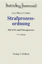 ISBN 9783406517303: Strafprozessordnung