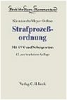 ISBN 9783406529948: Strafprozessordnung – Gerichtsverfassungsgesetz, Nebengesetze und ergänzende Bestimmungen