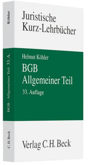 ISBN 9783406590597: BGB Allgemeiner Teil : Ein Studienbuch