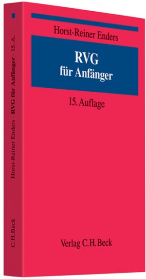 gebrauchtes Buch – RVG für Anfänger