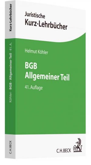 ISBN 9783406716133: BGB Allgemeiner Teil : Ein Studienbuch