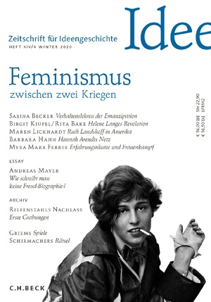 ISBN 9783406748646: Zeitschrift für Ideengeschichte Heft XIV/4 Winter 2020 – Feminismus zwischen zwei Kriegen