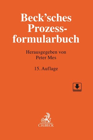 ISBN 9783406763076: Beck'sches Prozessformularbuch