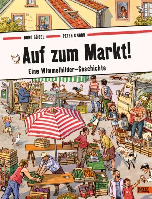 ISBN 9783407754943: Auf zum Markt! – Eine Wimmelbilder-Geschichte. Vierfarbiges Pappbilderbuch