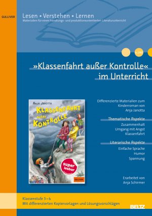 neues Buch – Anja Schirmer – Klassenfahrt außer Kontrolle' im Unterricht