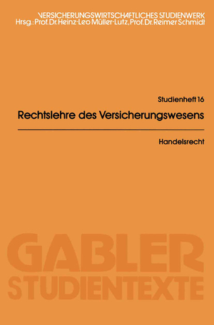 ISBN 9783409007368: Handelsrecht – ohne Gesellschafts- und Seehandelsrecht