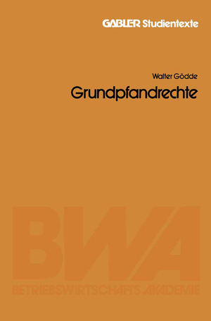 ISBN 9783409017848: Grundpfandrechte