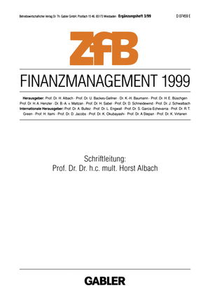 ISBN 9783409115094: Finanzmanagement 1999