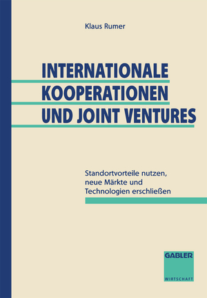 ISBN 9783409153003: Internationale Kooperationen und Joint Ventures