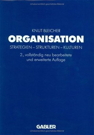 ISBN 9783409315524: Organisation