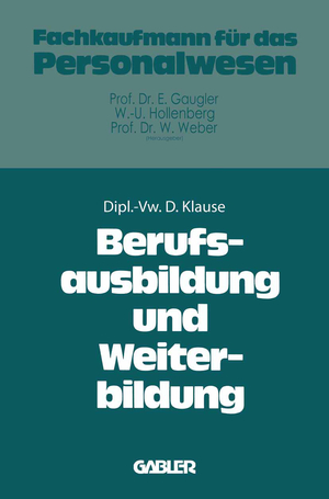 ISBN 9783409385510: Berufsausbildung und Weiterbildung