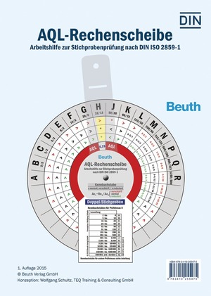 ISBN 9783410255475: AQL-Rechenscheibe