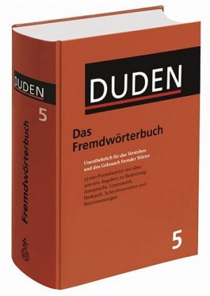 ISBN 9783411040582: Der Duden - Das Fremdwörterbuch, Band 5, 8. neu bearbeitete und erweiterte Auflage