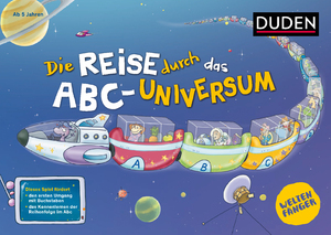 neues Spiel – Illustration: Hagemann, Antje – Die Reise durch das ABC-Universum (Kinderspiel) Dieses Spiel fördert: - den ersten Umgang mit Buchstaben, - das Kennenlernen der Reihenfolge im Abc.