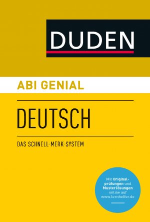 ISBN 9783411708444: Abi genial Deutsch - Das Schnell-Merk-System