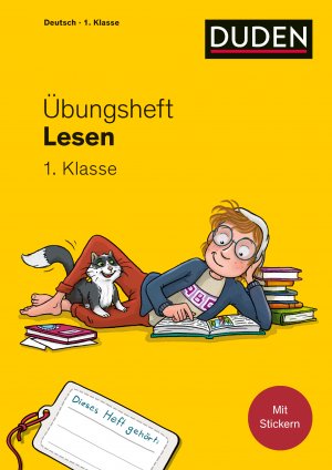 ISBN 9783411762149: Übungsheft - Lesen 1. Klasse – Mit Stickern und Lernerfolgskarten