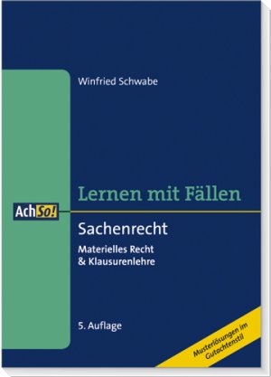 ISBN 9783415042254: Sachenrecht – Materielles Recht & Klausurenlehre